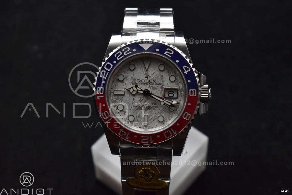 Bracelet Best Gain CHS II 930 126719 on Real GMT Dial Meteorite Weight Factory Oyster Master VR3285 Gold Breathable 1:1 Edition BLRO 0817